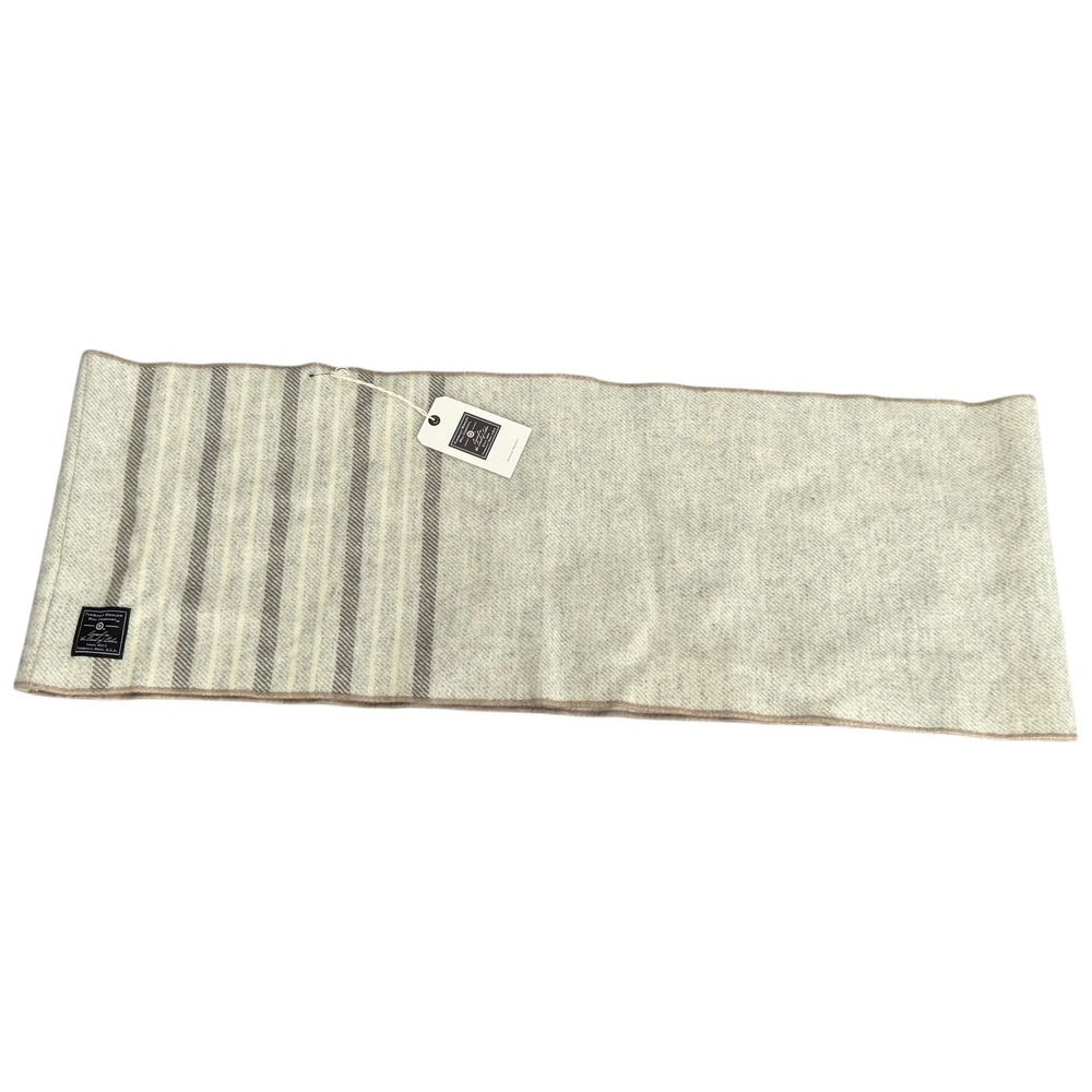 Faribault Woolen Mill Company‎ NWT Scarf Neck Warmer USA Made Striped Gray Wool - Picture 5 of 9